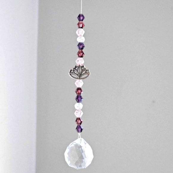 Lotus Crystal Suncatchers - Picture 1 of 4